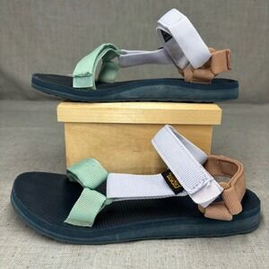 Teva Original Universal Multi Colorblock Strappy Sport Sandals Wome's Size 6